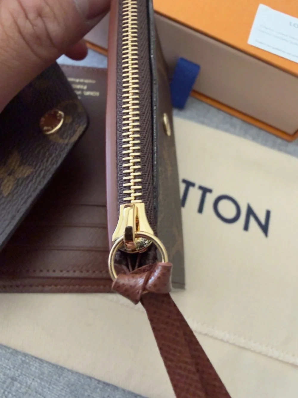 Louis Vuitton Monogram Canvas Brown Trifold Wallet